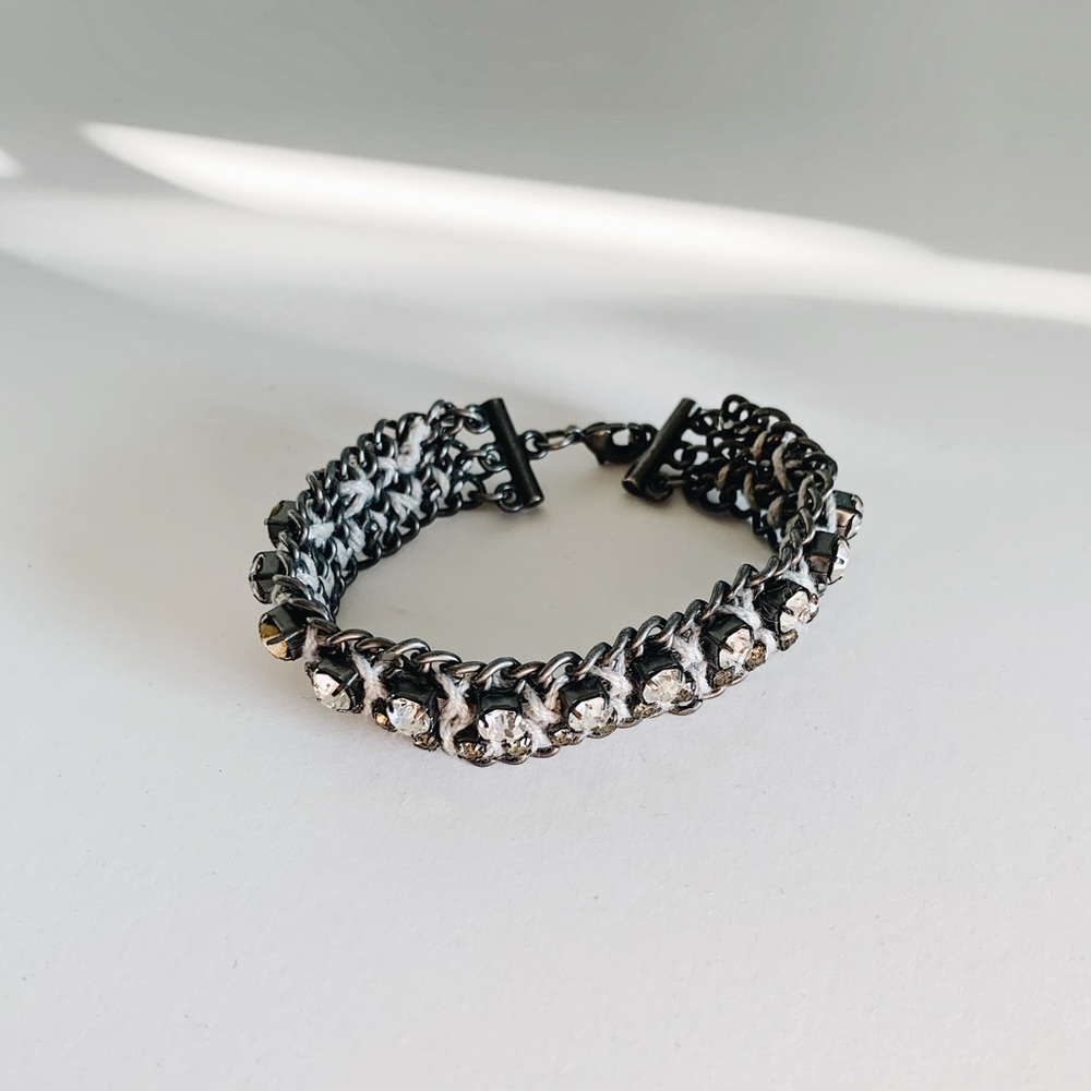Abercrombie and Fitch Diamond Woven Bracelet